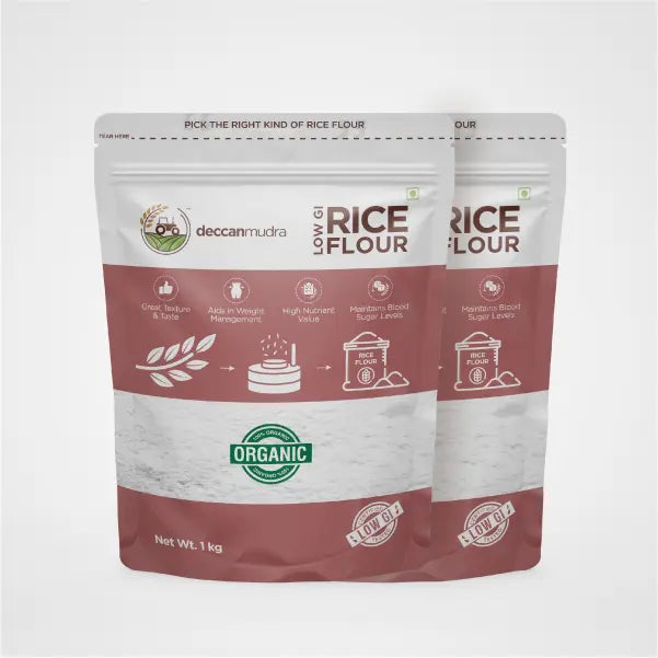 Organic Low GI Rice Flour, perfect companion for your cooking recipes (2 Kg)